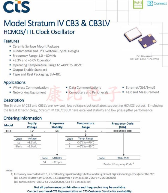 CTS CB3 & CB3LV 11 CTS CB3 & CB3LV 11