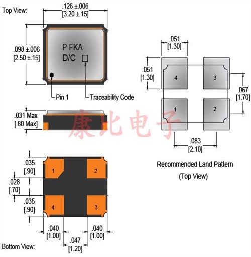 威爾威3225mm貼片晶振,C3石英晶體諧振器,C325000XFBCB18RX進(jìn)口晶振 威爾威3225mm貼片晶振,C3石英晶體諧振器,C325000XFBCB18RX進(jìn)口晶振