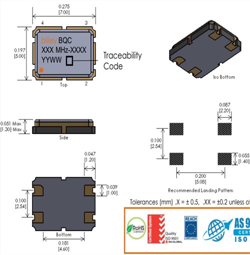 BQCSA-60M3-DCBGT,Bliley百利晶振,6G通信晶振 BQCSA-60M3-DCBGT,Bliley百利晶振,6G通信晶振