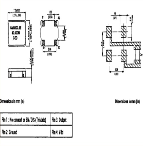 SMD100.3C(E/D)-50.000MHz,7050mm,GED低電壓晶振,50MHZ振蕩器 SMD100.3C(E/D)-50.000MHz,7050mm,GED低電壓晶振,50MHZ振蕩器