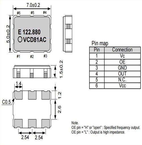 X1G004861000800,122.88MHz,VG7050CDN,愛普生7050mm有源晶振 X1G004861000800,122.88MHz,VG7050CDN,愛普生7050mm有源晶振