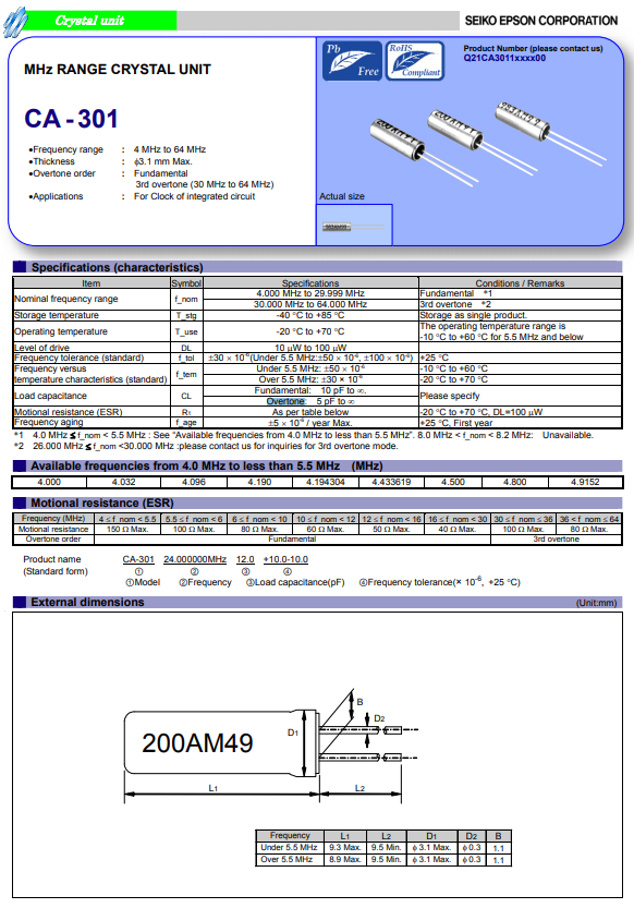 CA-301 CA-301