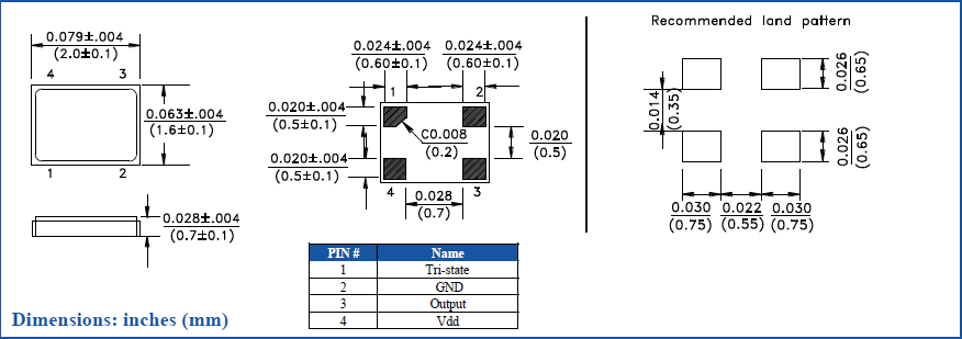 ASA 2.0-1.6-0.7 XO OSC ASA 2.0-1.6-0.7 XO OSC