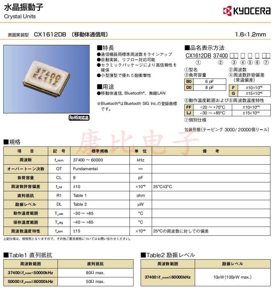CX1612DB1 CX1612DB1