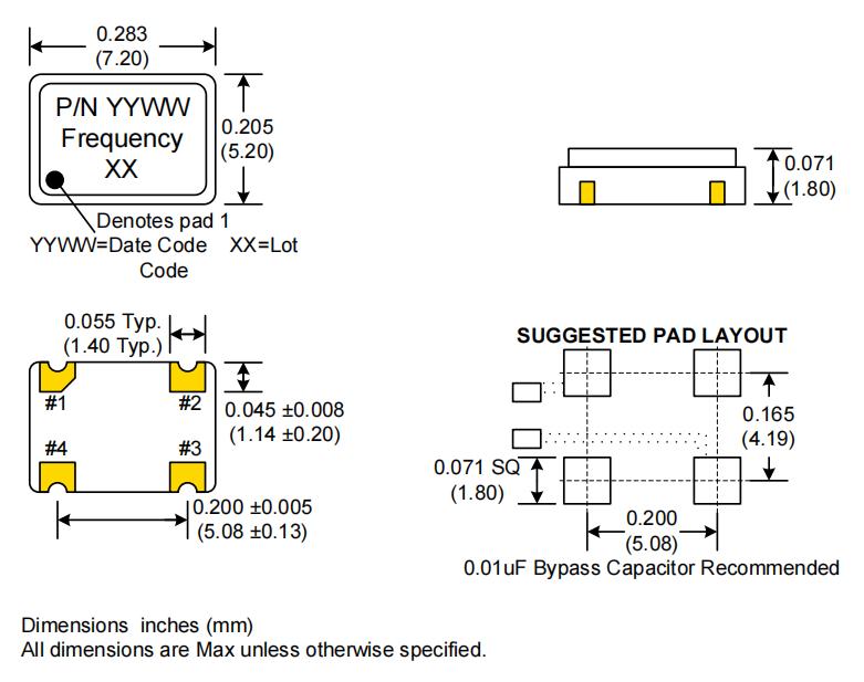 CE3390-24.000,24MHz,7050mm,Crystek以太網應用晶振 CE3390-24.000,24MHz,7050mm,Crystek以太網應用晶振